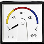 Square switch panel meters compliant with DIN 43700