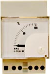 Square switch panel meters compliant with DIN 43700